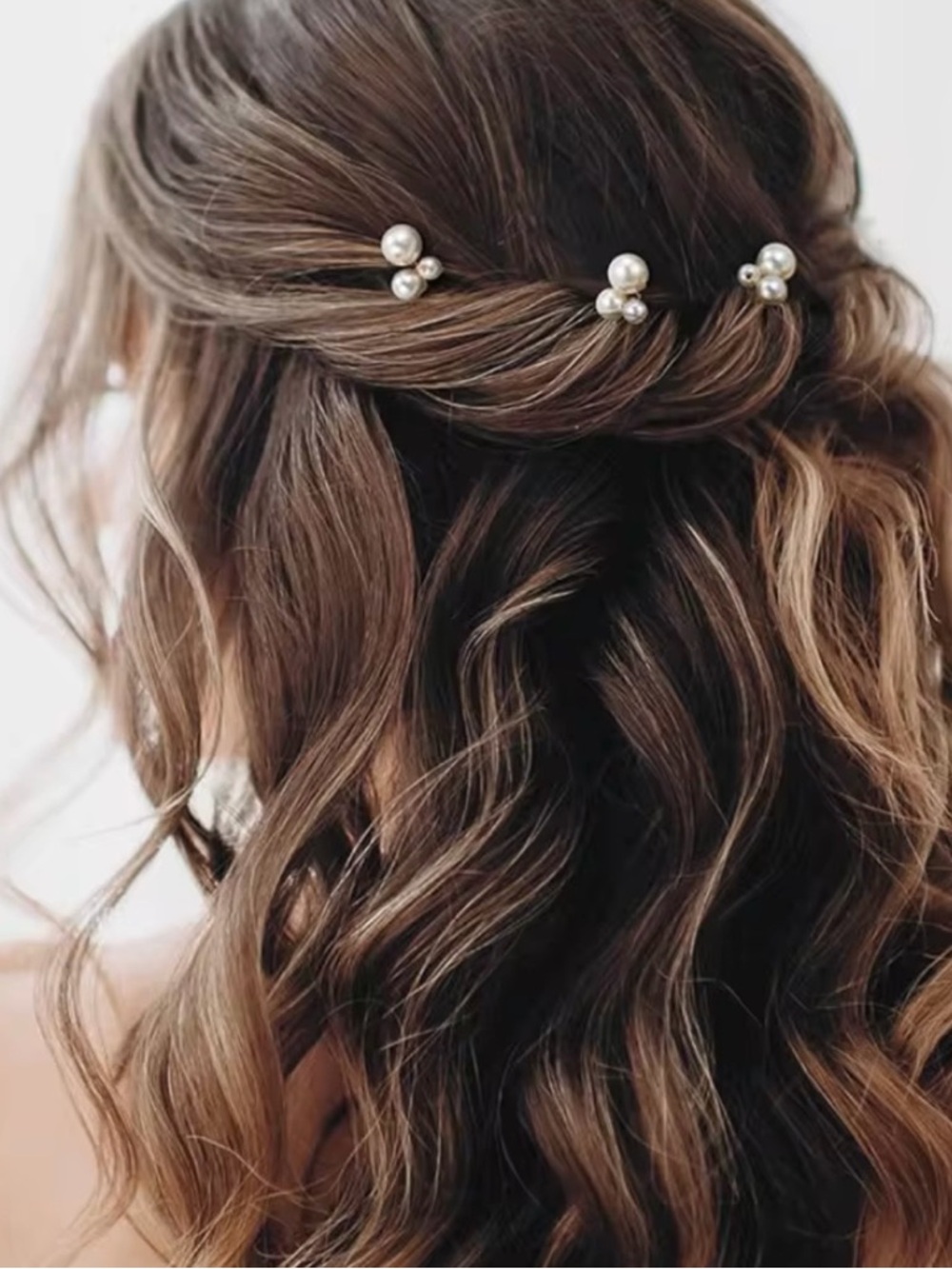Pearl bridal Hair Pins - Elegant Ivory Hair Accessories - Picture 2 of 5